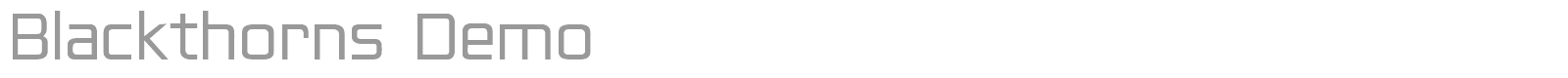 Blackthorns font preview